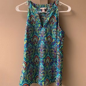 Banana republic paisley tank